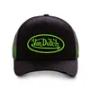 cafe 4 racer - Von Dutch Permament cap black/neon green - Von Dutch Caps 