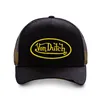 cafe 4 racer - Von Dutch Permament cap black/neon yellow - Von Dutch Caps 