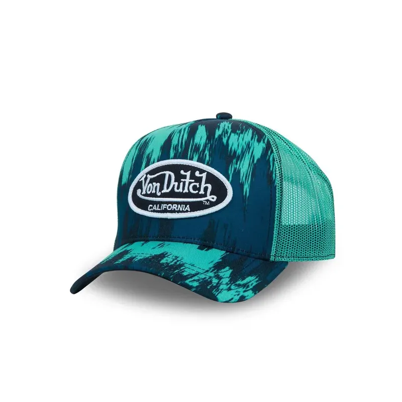 cafe 4 racer - Von Dutch 90 Tie & Dye cap vibes black grey - Von Dutch Šiltovka 