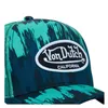 cafe 4 racer - Von Dutch 90 Tie & Dye cap vibes black grey - Von Dutch Šiltovka 