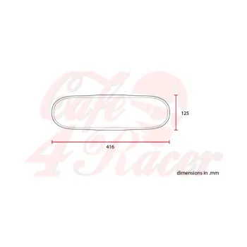 cafe 4 racer - Universal Front Fender ABS No4S - C-RACER Plastic 