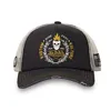 cafe 4 racer - Von Dutch Heritage-Trucker Posádková čiapka s lebkou čierna/biela/žltá - Von Dutch Šiltovka 