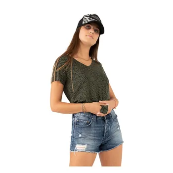 cafe 4 racer - Von Dutch Fluide dámské tričko zelené - Von Dutch Trička 
