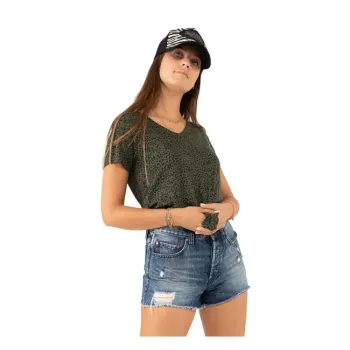 cafe 4 racer - Von Dutch Fluide female t-shirt green - Von Dutch T-Shirts 