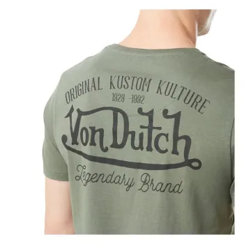 cafe 4 racer - Von Dutch Eye tričko kaki - Von Dutch Tričká 