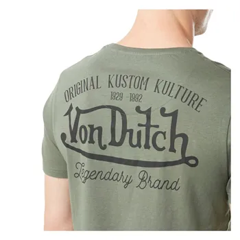 cafe 4 racer - Von Dutch Eye t-shirt kaki - Von Dutch Trička 
