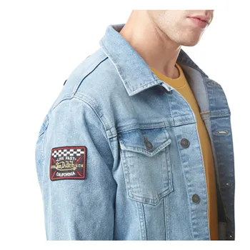 cafe 4 racer - Von Dutch Rifľová bunda modrá - Von Dutch Bundy 