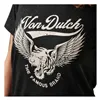 cafe 4 racer - Von Dutch Potlačené tričko čierne dámske - Von Dutch Tričká 