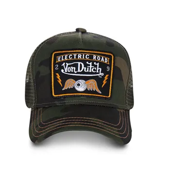 cafe 4 racer - Von Dutch Heritage cap square patch camou - Von Dutch Caps 