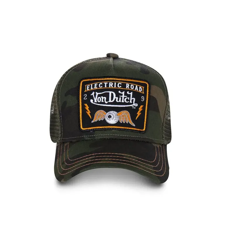 cafe 4 racer - Von Dutch Heritage cap square patch camou - Von Dutch Caps 