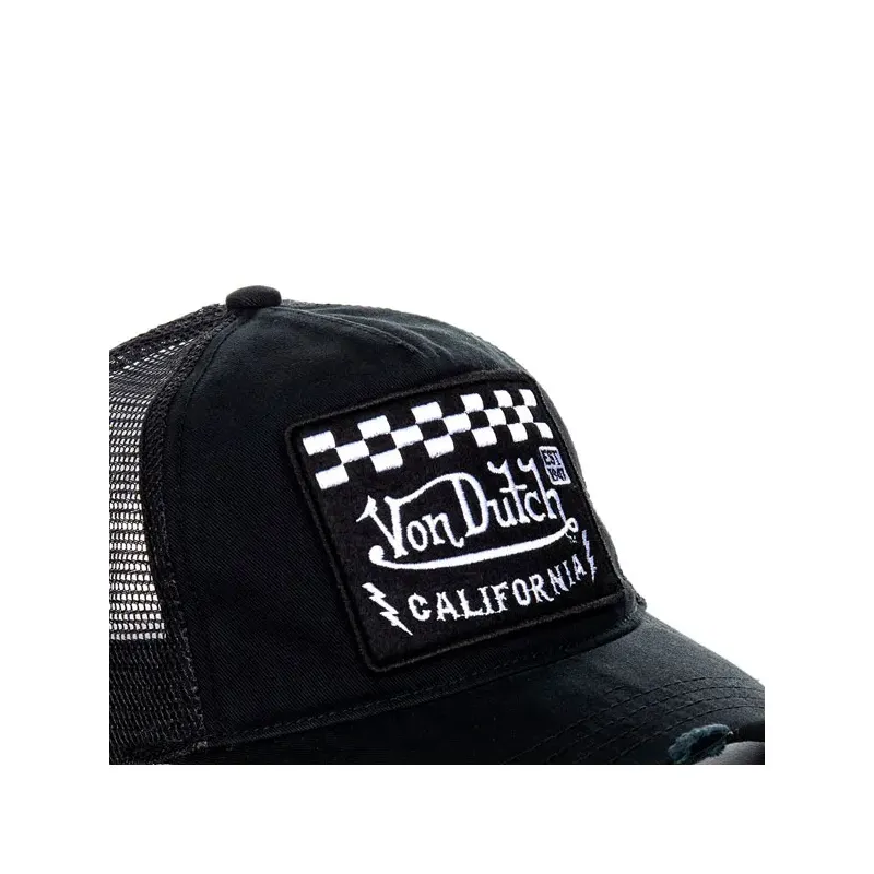 cafe 4 racer - Von Dutch Heritage cap square patch racer/black - Von Dutch Kšiltovky 