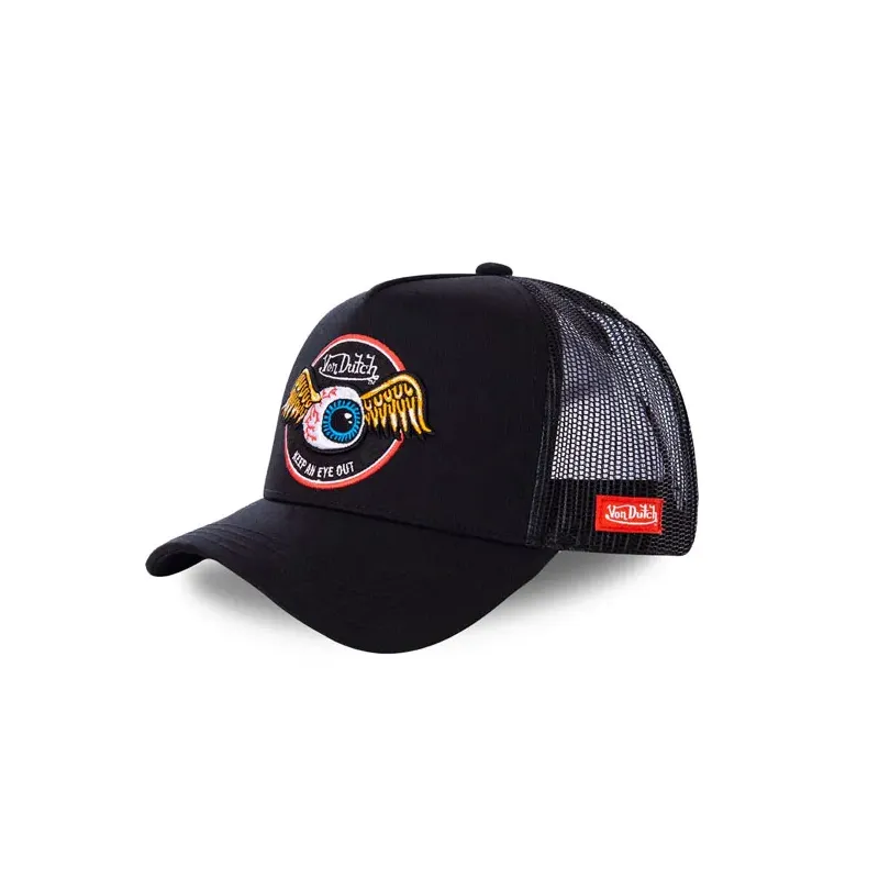 cafe 4 racer - Von Dutch Trucker cap Rag black  - Von Dutch Šiltovka 
