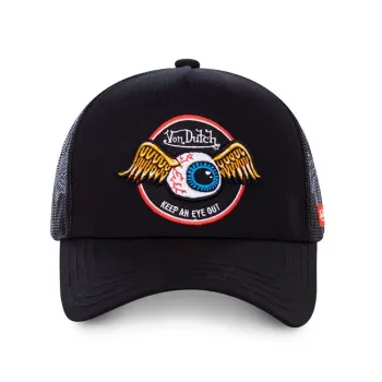cafe 4 racer - Von Dutch Trucker cap Rag black  - Von Dutch Šiltovka 