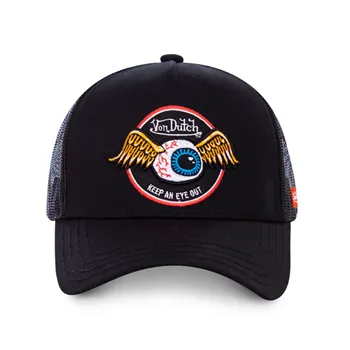 cafe 4 racer - Von Dutch Trucker cap Rag black  - Von Dutch Šiltovka 
