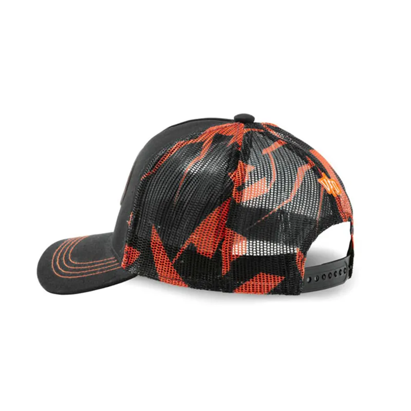 cafe 4 racer - Von Dutch Lifestyle čiapka čierna/oranžová - Von Dutch Šiltovka 