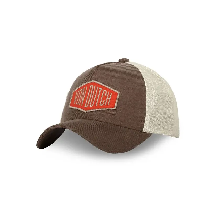 cafe 4 racer - Von Dutch Corduroy cap brown - Von Dutch Caps 