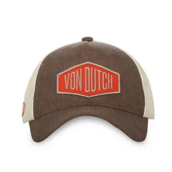 cafe 4 racer - Von Dutch Corduroy cap brown - Von Dutch Caps 