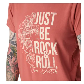 cafe 4 racer - Von Dutch Just Be Rock female t-shirt - Von Dutch T-Shirts 