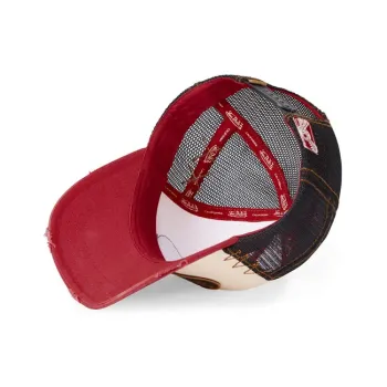 cafe 4 racer - Von Dutch logo cap grey/red - Von Dutch Caps 