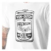 cafe 4 racer - Von Dutch Oil White t-shirt - Von Dutch T-Shirts 