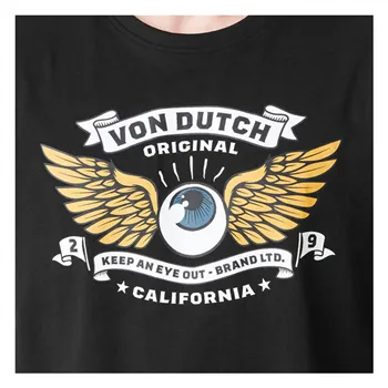 Tričko Von Dutch Wings Noir