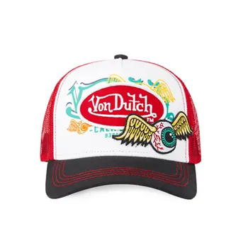 cafe 4 racer - Von Dutch Lifestyle šiltovka lietajúce oko červená - Von Dutch Šiltovka 