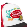 cafe 4 racer - Von Dutch Lifestyle šiltovka lietajúce oko červená - Von Dutch Šiltovka 