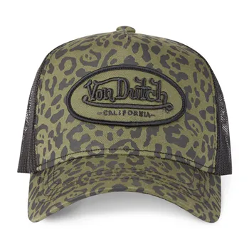 cafe 4 racer - Von Dutch Leopard kšiltovka khaki - Von Dutch Šiltovka 