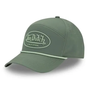 cafe 4 racer - Carhartt Oakland čepice z koženky Forestry zelená - Carhartt Šiltovka 