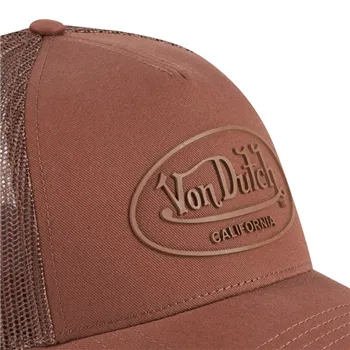 cafe 4 racer - Von Dutch Logo Rubber cap brown - Von Dutch Caps 