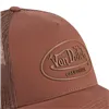 cafe 4 racer - Von Dutch Logo Rubber cap brown - Von Dutch Caps 