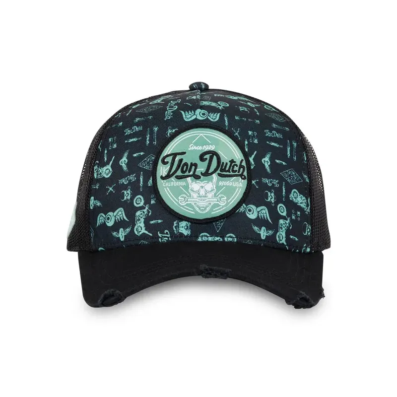 cafe 4 racer - Von Dutch Full Meca cap blue - Von Dutch Caps 