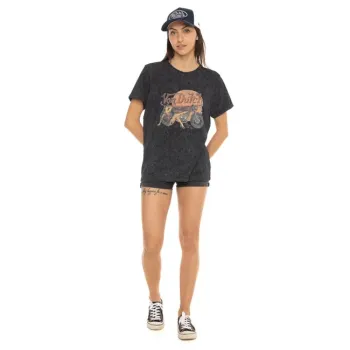 cafe 4 racer - Von Dutch Pin Up female t-shirt black - Von Dutch T-Shirts 