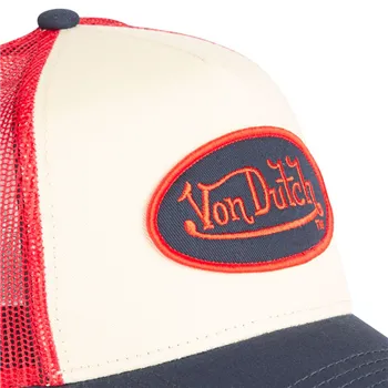 cafe 4 racer - Von Dutch Classic5 Logo čepice oranžová/šedá - Von Dutch Šiltovka 
