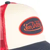 cafe 4 racer - Von Dutch Classic5 Logo čepice oranžová/šedá - Von Dutch Šiltovka 