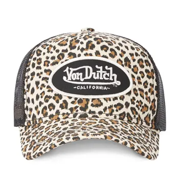 cafe 4 racer - Von Dutch Leopard cap brown - Von Dutch Caps 