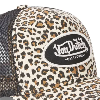 cafe 4 racer - Von Dutch Leopard cap brown - Von Dutch Caps 