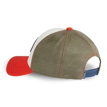 cafe 4 racer - Von Dutch Terry čiapka červená/khaki - Von Dutch Šiltovka 