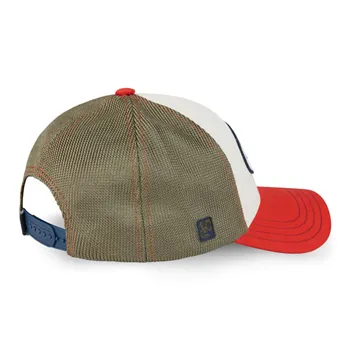 cafe 4 racer - Von Dutch Terry čiapka červená/khaki - Von Dutch Šiltovka 