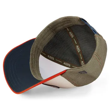 cafe 4 racer - Von Dutch Terry čiapka červená/khaki - Von Dutch Šiltovka 