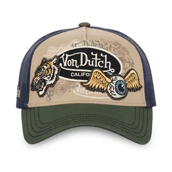 cafe 4 racer - Von Dutch Patches 07 cap olive/navy - Von Dutch Caps 