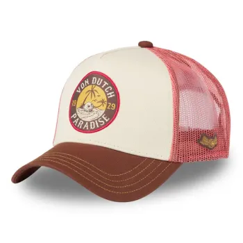 cafe 4 racer - Von Dutch Permament cap black/neon red - Von Dutch Šiltovka 