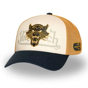 cafe 4 racer - King Kerosin Logo trucker cap white/red - KING KEROSIN Caps 