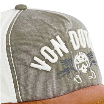 cafe 4 racer - Von Dutch Xavier Skull cap grey - Von Dutch Caps 