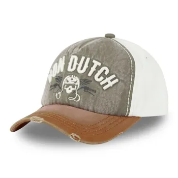 cafe 4 racer - Motone SANDDUNE Trucker kšiltovka - písková semišová vlastní nášivka - Motone Šiltovka 