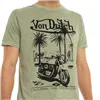cafe 4 racer - Von Dutch Socal tričko olivové - Von Dutch Trička 