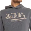 cafe 4 racer - Von Dutch Mládežnícka mikina s kapucňou antracitová - Von Dutch Mikiny s kapucňou 