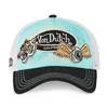 cafe 4 racer - Von Dutch nášivky 08 modrá kšiltovka - Von Dutch Šiltovka 