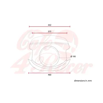 cafe 4 racer - Universal Café Racer mask - C-RACER Front Headlamp Masks 