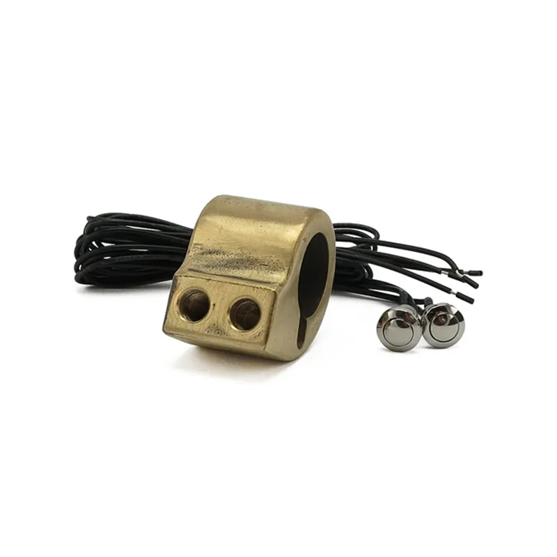cafe 4 racer - Wannabe Choppers, WannaButton 22mm. Brass - Wannabe choppers 22mm & 7/8 inch 